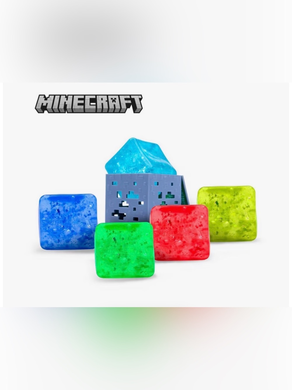 Set of 4 Viral Minecraft Jelly Cube Squishy’s